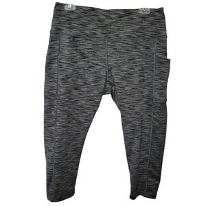 IUGA Heathered Gray High‑Waist Leggings XXL Soft Stretch Activewear Yoga Pants